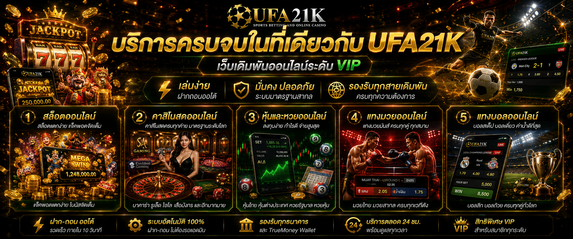 “บริการครบจบในที่เดียวกับ UFA21K”